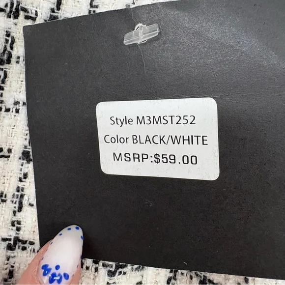 NWT MARC NEW YORK • Plaid Tweed Skirt - Picture 4 of 5